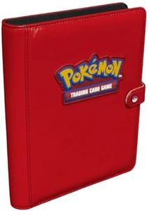 Ultra Pro Classeur à 4 poches Pokémon Premium - Rouge - Accessoire pour cartes à collectionner