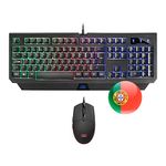 Mars Gaming MCP100PT, Combo H-Mech Keyboard & Mouse 3200DPI, RGB Illumination, Portuguese Language