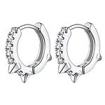 Silver Hoop Earrings for Women Men 