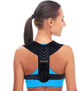 Posture Corrector for Women and Men, Back Brace Adjustable Upper Posture Support, Comfortable Back Straightener Support for Clavicle Support (Large)