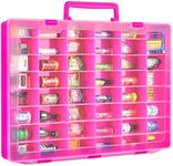 FULLCASE Case Compatible with 5 Surprise Mini Brands Toys Series 1 2 3 4 Mystery Capsule Real Miniature Collectible Kit Storage for Littles, for Mini Mart Collection Organizer(Box Only) Red