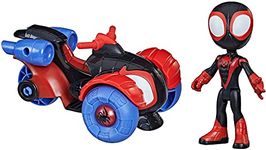 SPIDEY AND HIS AMAZING FRIENDS Hasbro Marvel Miles Morales: Spider-Man Action Figure And Techno-Racer Vehicle, For Kids Ages 3 And Up, Multicolor, (F1941)