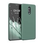 kwmobile Case Compatible with OnePlus 6T Case - TPU Silicone Phone Cover with Soft Finish - Forest Green