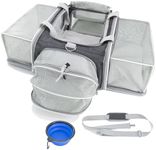 17L*12.5W*8.5H,Jetblue Southwest Allegiant Spirit Airlines Approved pet Carrier with 3 Sides Expandable, for 1 Small-Medium cat Small Dog Under 10 lbs.