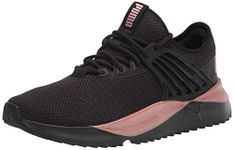 PUMA Women's Pacer Future Sneaker, Puma Black-Rose Gold, 8