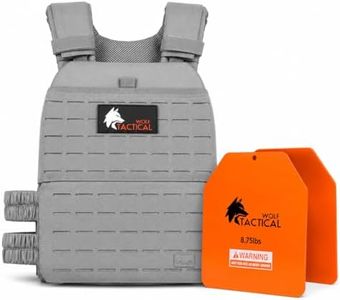Wolf Tactical Weighted Vest Bundle with 8.75 lbs Plates – Adjustable Training Vest Set