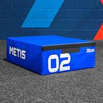 METIS Soft Foam Plyometric Jump Box Set | Premium Stackable Plyo Boxes for Home & Commercial Gyms - Available Individually or as a Set (30cm (Blue))