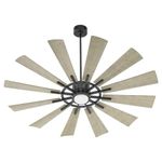 Cirque Patio Fan in Matte Black