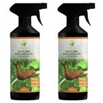 EcoWidow Natural Slug and Snail Repellent Killer Spray - 2x 500ML Indoor Outdoor Garden Fast Acting Alternative to Copper Tape Slug killer pellets