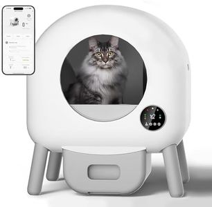 Selbstreinigende Katzentoilette 90L Automatische Katzenklo Geschlossen XXL Elektrisches Katzenklo Anti Pinch Self Cleaning Cat Litter Box Katzen Klo Automatisch für Mehrere Katzen (YT)