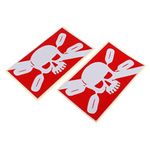 UJEAVETTE® 2 Pieces Reflective Scuba Diving Diver Kayak Sticker Decal White Skull