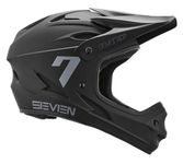 7 iDP M1 MTB Mountain Bike Full Face Lightweight Vented Bicycle Helmet (Matte Black, S)