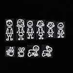NUOMI 10 Stick Figure Family Decals
