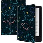 BWEGRHE Fun Dinosaurs Case For All-New 6" Kindle 11Th Gen 2022 Release,For Tablet Shockproof Pu Leather Folding Stand Slim Case With Auto Sleep/Wake For 6 Inch Kindle 2022