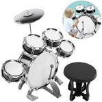 Kids Drum Set Percussion Instrument Kids Toy for Kids,Boys and Girls, Perfect for Stimulating Children’s Creativity,Wonderful Christmas/New Year/Birthday.(586-104 Black)