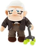Disney Store Carl Medium Soft Toy Plush - Pixar Up - 36cm 14inches made with soft-feel fabric, embroidered facial features and wears his classic outfit, complete with quirky walking stick