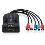 LiNKFOR 1080P HDMI to Component Converter Scaler, HDMI Input to YPbPr Convert HDMI to Component, Only HDMI to YPbPr Adapter for HDTV Box PC PS3 Roku Blu-Ray DVD (NOT Component to HDMI)