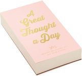 Eccolo Inspirational Quotes Thick Note Pad, "A Thought a Day" List Pad with 365 Inspirational Quotes for Notes, Memos - A Year of Positive Thinking, To Do List Notepad (Pink, 4.5-x-8 Inches)