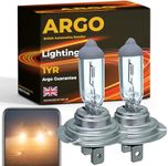 Argo H7 Headlight Bulb 55w Halogen 2500k 12v H7 477 Car Headlight Bulb High Low Dipped Main Beam Headlamp Bright Fog Car Light Bulbs 499 PX26D Headlight Bulbs