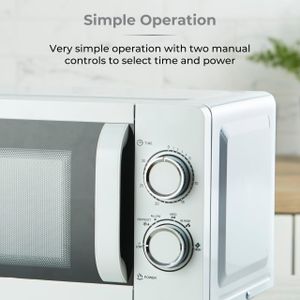 Tower 20L Microwave Oven, 800W – White