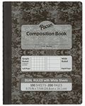 Pacon Dark Gray Dual Ruled Composition Book, 9-3/4 x 7-1/2 in