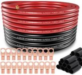 4 Gauge Wire (25ft Each- Black/Red)