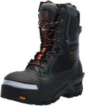 Timberland PRO Men's Pac Max 10 Inch Composite Safety Toe Insulated Waterproof Industrial Work Boot, Black/Orange-2024 New, 11 Wide
