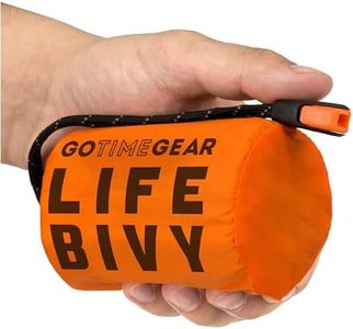 Go Time Gear Life Bivy Emergency Sleeping Bags for Survival - Thermal Bivy - Use as Emergency Bivy Sack, Survival Sleeping Bag - Mylar Emergency Blanket - Life Bivy Emergency Sleeping Bag