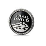 THE ADVENTURE GARAGE 3D Trail Rated Sticker (Black) Size: 7 x 7 x 2.2 cm