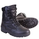 Kombat UK Men's Half Leather / Half Nylon Patrol Boots, Black, Size 10