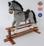 Handmade Rocking Horse MARS DAPPLE GREY Cheval à bascule MJmark