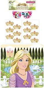 Henbrandt Pin The Crown On The Princess Kids Birthday Party Game.