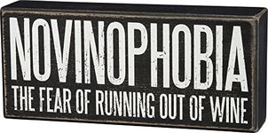 Primitives by Kathy 33238 Classic Box Sign, 8" x 3.5", Novinophobia