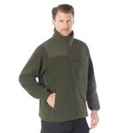 Rothco Trailsman Sherpa Fleece Jacket – Warm, Soft, and Comfortable Midweight Outdoor Jacket, Olive Drab, XXL