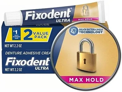 Fixodent Ultra Max Hold Denture Adhesive, 2.2 Ounce (Pack of 2)