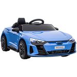 HOMCOM Audi RS e-tron GT Licensed Electric Cars for Kids Electric Ride-ons 12V Battery Powered Toy w/Remote Control Music, for 3-5 years, Blue