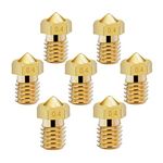 14 Pcs M6 3D Printer Nozzle 0.4mm Extruder Brass Nozzle Print Head for 1.75mm Filament E3D V5 V6 Makerbot