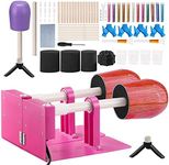 VEVOR Double Cup Turner for Crafts Tumbler, 2-Arm Tumbler Turner DIY Glitter Epoxy Resin Tumblers, Epoxy Pen Turner Attachment with Silent Motor Two-Way Rotation, Cup Spinner Tested to UL Standards