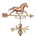 Good Directions Galloping Horse Weathervane, Pure Copper