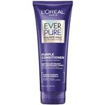 L'Oreal Paris EverPure Sulfate Free Brass Toning Purple Conditioner for Blonde, Bleached, Silver, or Brown Highlighted Hair, 6.8 Fl; Oz (Packaging May Vary)