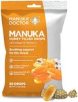 Manuka Doctor Cough Drops, Manuka Middles, 30 Honey Filled Lozenges with Vitamin C and Ginger to Help Support The Immune System, Soothing for Dry, Sore Throat, 4.7 oz