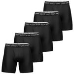 ASTEORRA Mens Boxers Multi Pack Underwear for Men Performance Mens Boxer Shorts Athletic Pouch Underwear Pack of 5 S