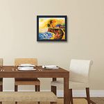 Amazon Brand - Solimo Palm Beach Painting with Frame