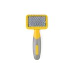 Ancol Ergo Animal Slicker Brush, Grey/yellow, Small