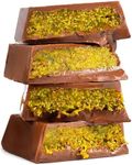 BARBEE Dubai Chocolate Bar 70% Pistachio, Crunchy Loaded Viral Knafeh Chocolate Bar with Pistachio and Kataifi, 3.5 oz (100gr) (Mini)
