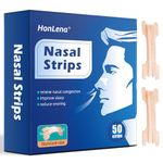 Nasal Strips,50 Count Anti Snoring Devices,Nose Strip to Stop Snoring and Relieve Nasal Congestion,Drug-Free,Help You Breathe Through Your Nose & Improves Sleep, Stop Snoring Aids for Men & Women