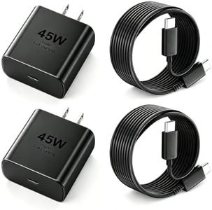 Phone 17 16 Pro Max Charger Fast Charging, 45W USB C Phone 17 16 Super Fast Charger Block with 6.6ft Long Type C Charging Cable Cord for i.Phone 17 Pro Max/17 Pro/17 Air/17/16/16Pro/16 ProMax /-Black