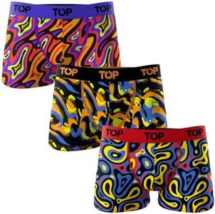 TOP Wear - Boys' Cotton Blend Boxer Brief - Pack of 3 - US 14 - Neon Orange - Moisture-Wicking & Ultra-Comfort Fit