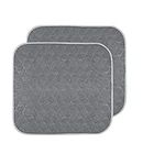 Americare 2 Pack Absorbent Washable Waterproof Seat Protector Pads 21" x 22" - Grey