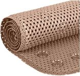 Deluxe Bathtub Mat Non Slip, Soft Foam Bath Mats for Bathroom Tub, Bathtub Mat with Drain Holes, Suction Cups- 36” X 17” - Taupe